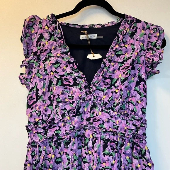 ✨Free the Roses FLORAL RUFFLE DETAIL LONG DRESS - Picture 3 of 10